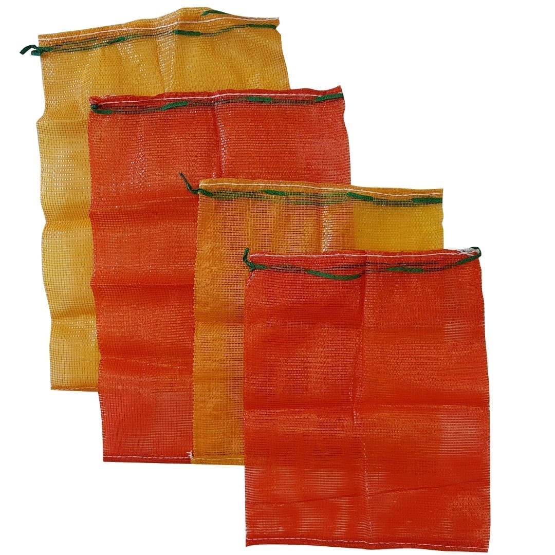 Borsa per tronchi in rete Forest Master, 50cmx60cm, 55cmx80cm, borsa arancione e borsa rossa