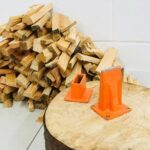 Ascia per legna da ardere Forest Master Duocut, lama base spaccalegna manuale, spaccalegna arancione, USBB